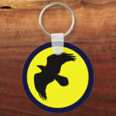 Raben Mond raven moon Sleutelhanger (Voorkant)
