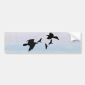 Raben raven bumpersticker (Voorkant)