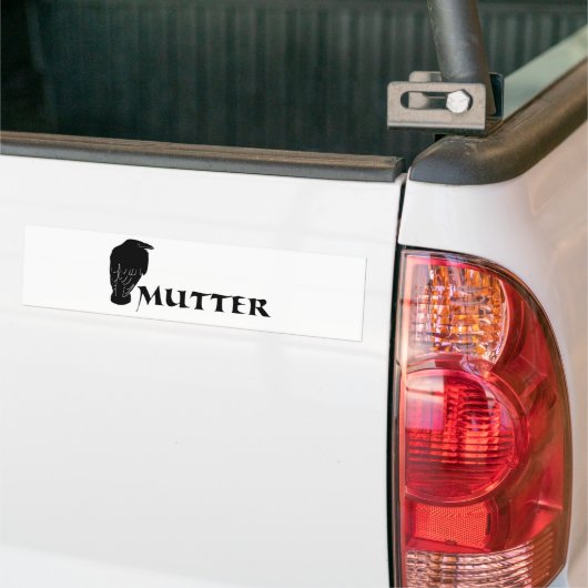 rabenmutter rabe mutter mammutti bumpersticker (Op Truck)