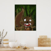 Rabid Squirrel Poster (Keuken)