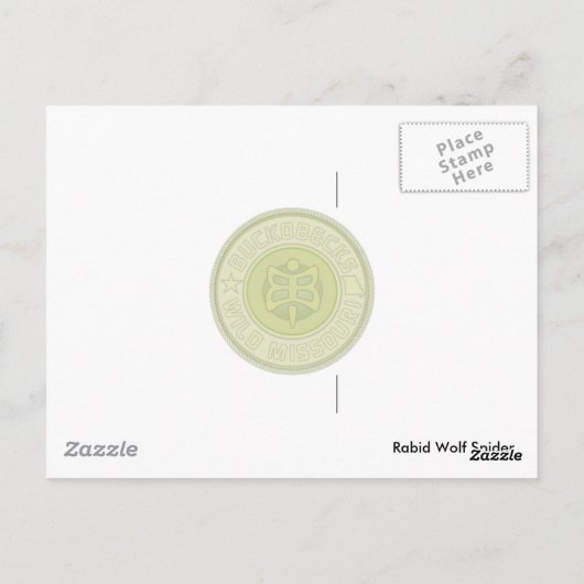 Rabid Wolf Spider Briefkaart. Briefkaart (Achterkant)