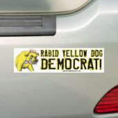 Rabid Yellow Dog Democraat Bumpersticker (Op auto)