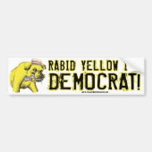 Rabid Yellow Dog Democraat Bumpersticker  (Voorkant)