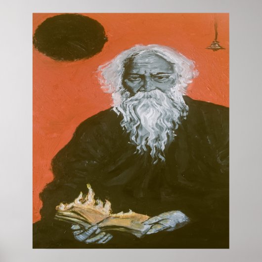 Rabindranath Tagore Art Poster (Voorkant)