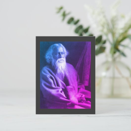 Rabindranath Tagore Briefkaart (Staand voorkant)