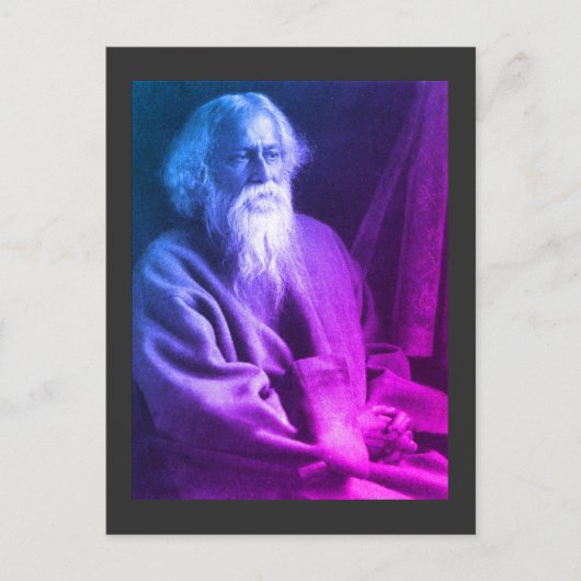 Rabindranath Tagore Briefkaart (Voorkant)