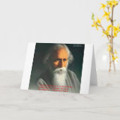 Rabindranath Tagore Citatengeschenken over Liefde Kaart (Gele Bloem)