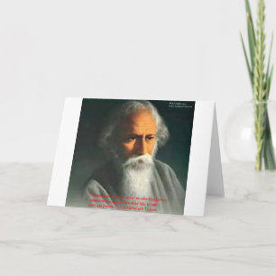 Rabindranath Tagore Citatengeschenken over Liefde Kaart