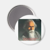 Rabindranath Tagore Citatengeschenken over Liefde Magneet (Voorkant / Achterkant)