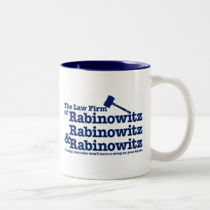 Rabinowitz Rabinowitz en Rabinowitz Tweekleurige Koffiemok
