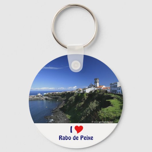 Rabo de Peixe - Azoren Sleutelhanger (Voorkant)