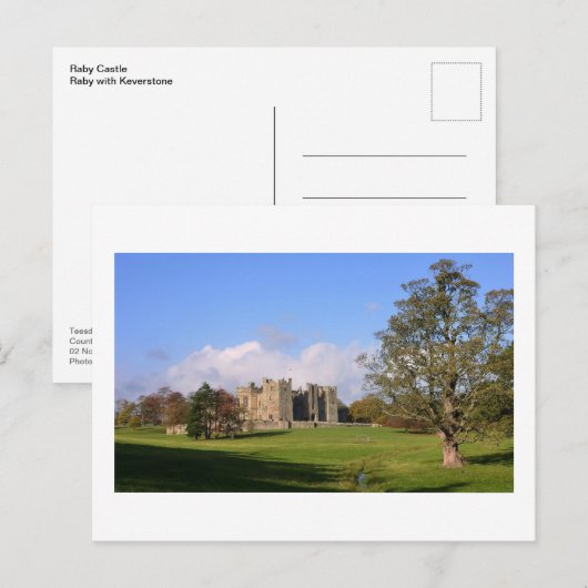 Raby Castle Briefkaart (Voorkant / Achterkant)