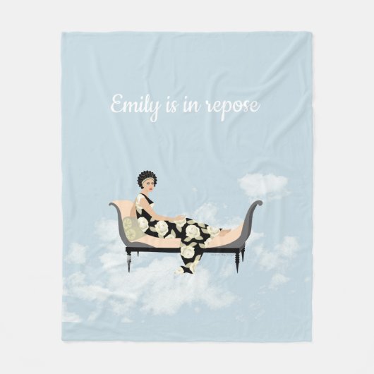 Racamier in de wolken fleece deken (Voorkant)