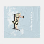 Racamier in de wolken fleece deken (Voorkant (Horizontaal))