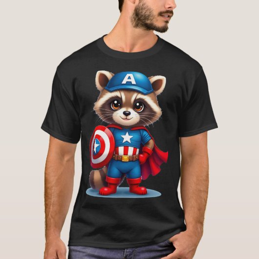 Raccon America T-shirt (Voorkant)