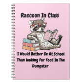 Raccon in Class Notitieboek (Voorkant)