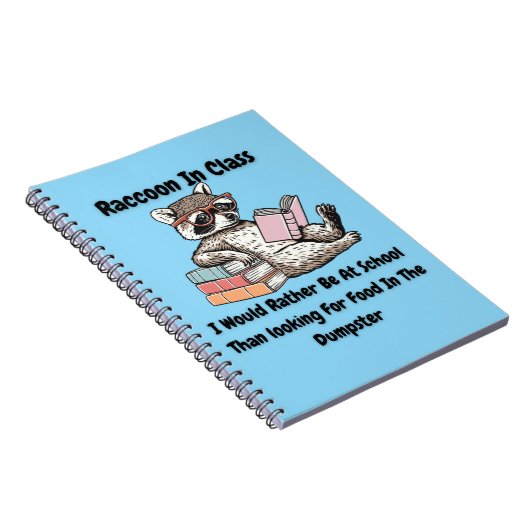 Raccon in Class Notitieboek (Rechterzijde)