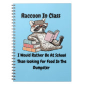 Raccon in Class Notitieboek (Voorkant)