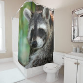 Raccoon 001 douchegordijn (In situ)