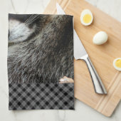 Raccoon 001 theedoek (Quarter Fold)