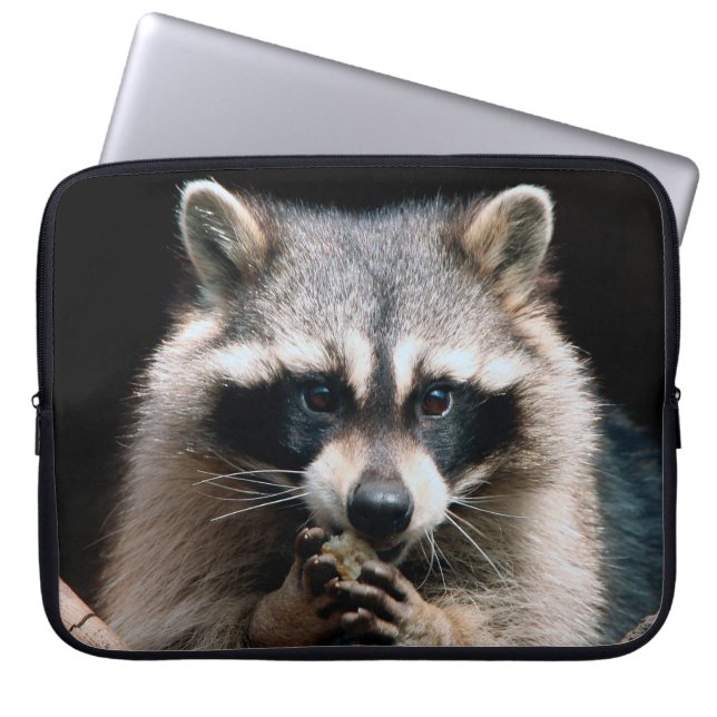 Raccoon 004 laptop sleeve (Voorkant)