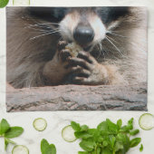 Raccoon 004 theedoek (Gevouwen)