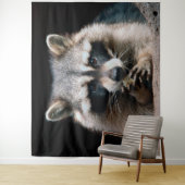 Raccoon 004 wandkleed (In situ)