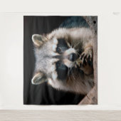 Raccoon 004 wandkleed (Voorkant)