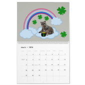 Raccoon 12 maanden kalender (Mar 2026)