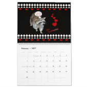 Raccoon 12 maanden kalender (Feb 2027)