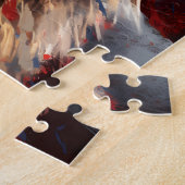 Raccoon 4 juli Onafhankelijkheidsdag Legpuzzel (Zijkant)