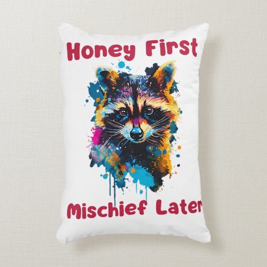 Raccoon Accent Kussen (Voorkant(Verticaal))