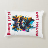 Raccoon Accent Kussen (Achterkant)