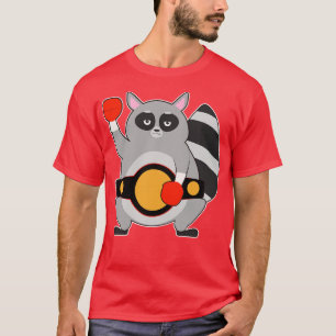 Raccoon als Boxing champ met Belt T-shirt