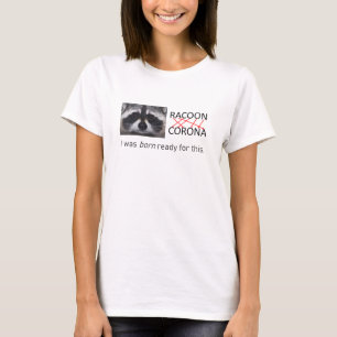 Raccoon anagram Corona heeft het verborgen 19 doen T-shirt