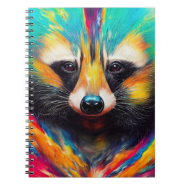 Raccoon Animal Discovery Adventure Natuur Planet Notitieboek
