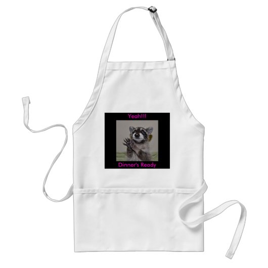 Raccoon - Apron Standaard Schort (Voorkant)