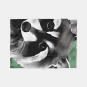 Raccoon Art Blankets Fleece Deken (Voorkant (Horizontaal))