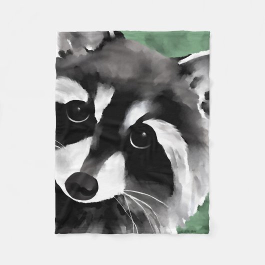 Raccoon Art Blankets Fleece Deken (Voorkant)