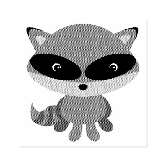 RACCOON ART RUBBER STEMPEL (Afrduk)