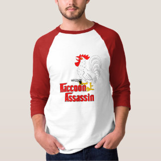 Raccoon Assassin Rooster T-shirt