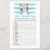 Raccoon Baby Animals Name Game (Voorkant)
