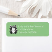 Raccoon Baby shower Green Etiket (Insitu)