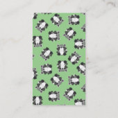 Raccoon Baby shower Green Informatiekaartje (Achterkant)