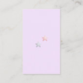 Raccoon Baby shower Lavendel Boeken voor Baby Informatiekaartje (Achterkant)