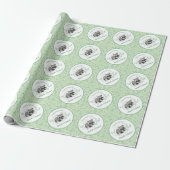 Raccoon Baby shower Woodland Animals Cadeaupapier (Uitgerold)