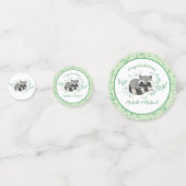 Raccoon Baby shower Woodland Animals Confetti (Voorkanten)