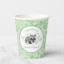 Raccoon Baby shower Woodland Animals