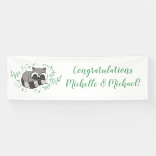 Raccoon Baby shower Woodland Animals Spandoek