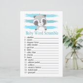 Raccoon Baby word scramble game (Staand voorkant)